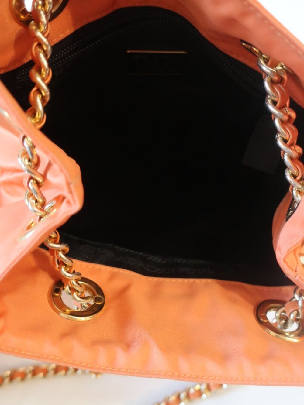 Womens Prada Salmon/Coral Nylon Tote Bag - Picture 14 of 16
